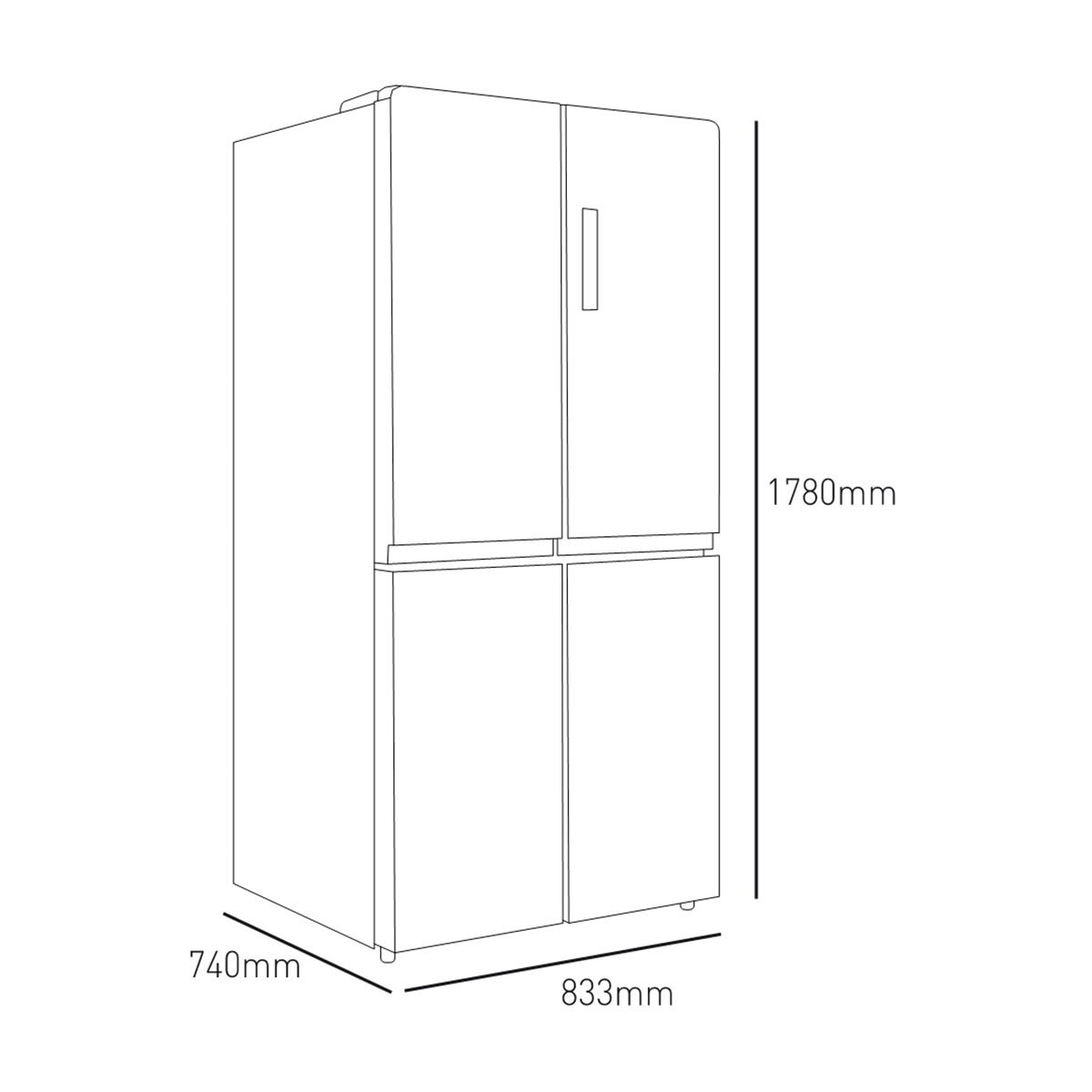 Teka Refrigerador de 19' Cuatro Puertas