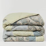 Seasons Collection Colcha con Relleno Alternativo Tamaño King PATCHWORK KHAKI