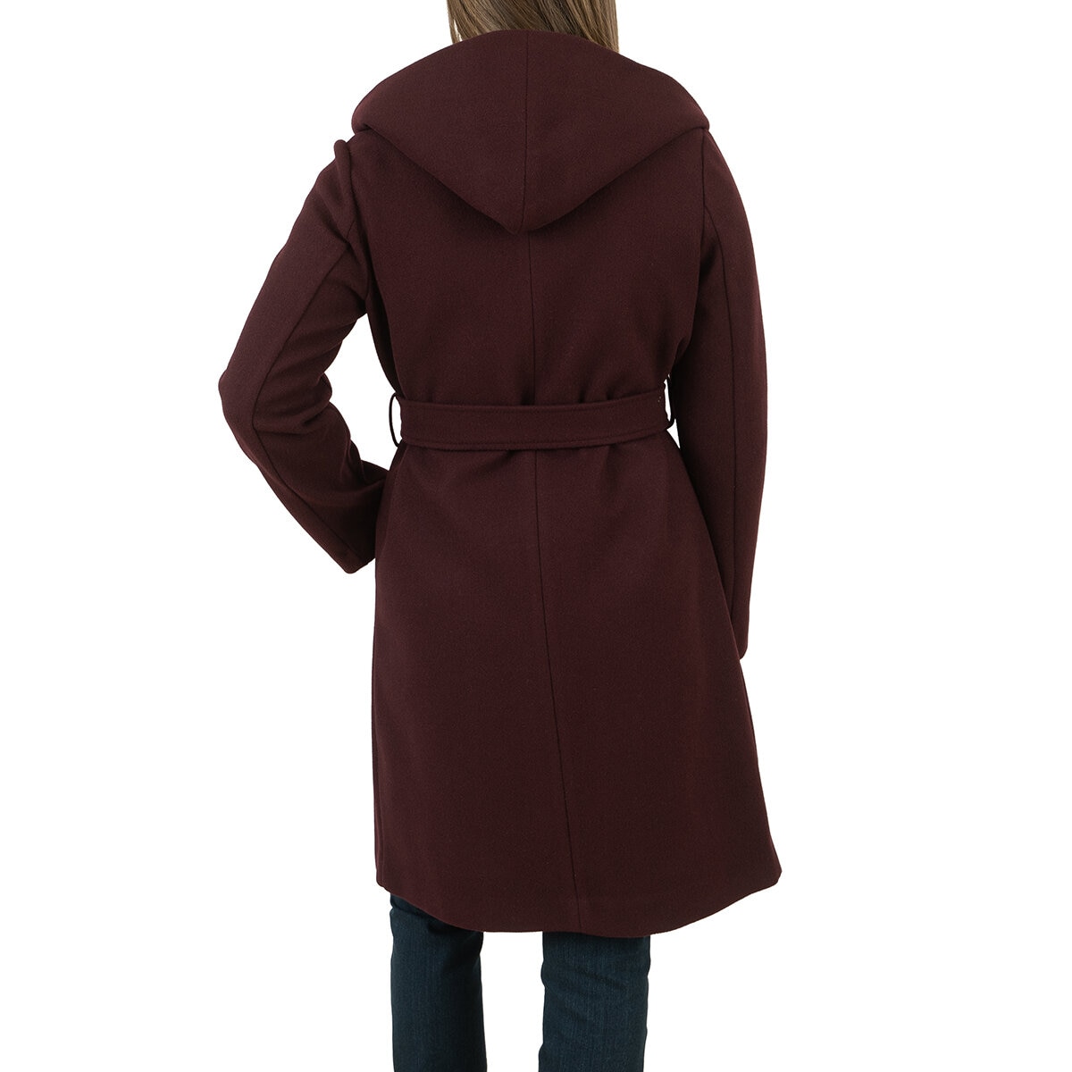 Nine West Abrigo para Dama Vino Grande