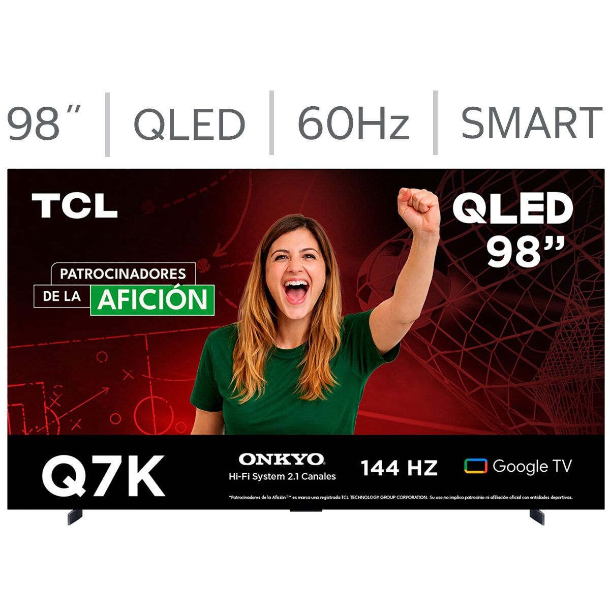 TCL Pantalla 98" QLED Google TV