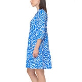 Nicole Miller Original Vestido para Dama Azul Chica