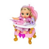 Disney Princesas Bebé con Silla Alta y Accesorios, Rapunzel