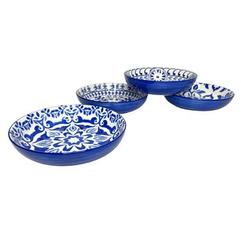 Signature Housewares Incorporated 4 Platos Hondos de Cerámica Varios Colores