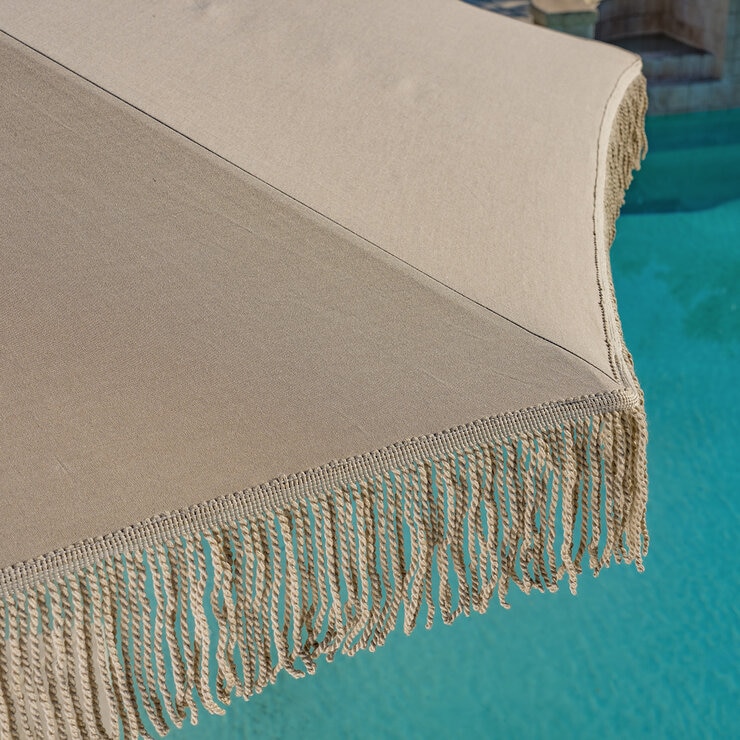 SunVilla, Sombrilla Cabana de 3m con Fleco , Color Beige