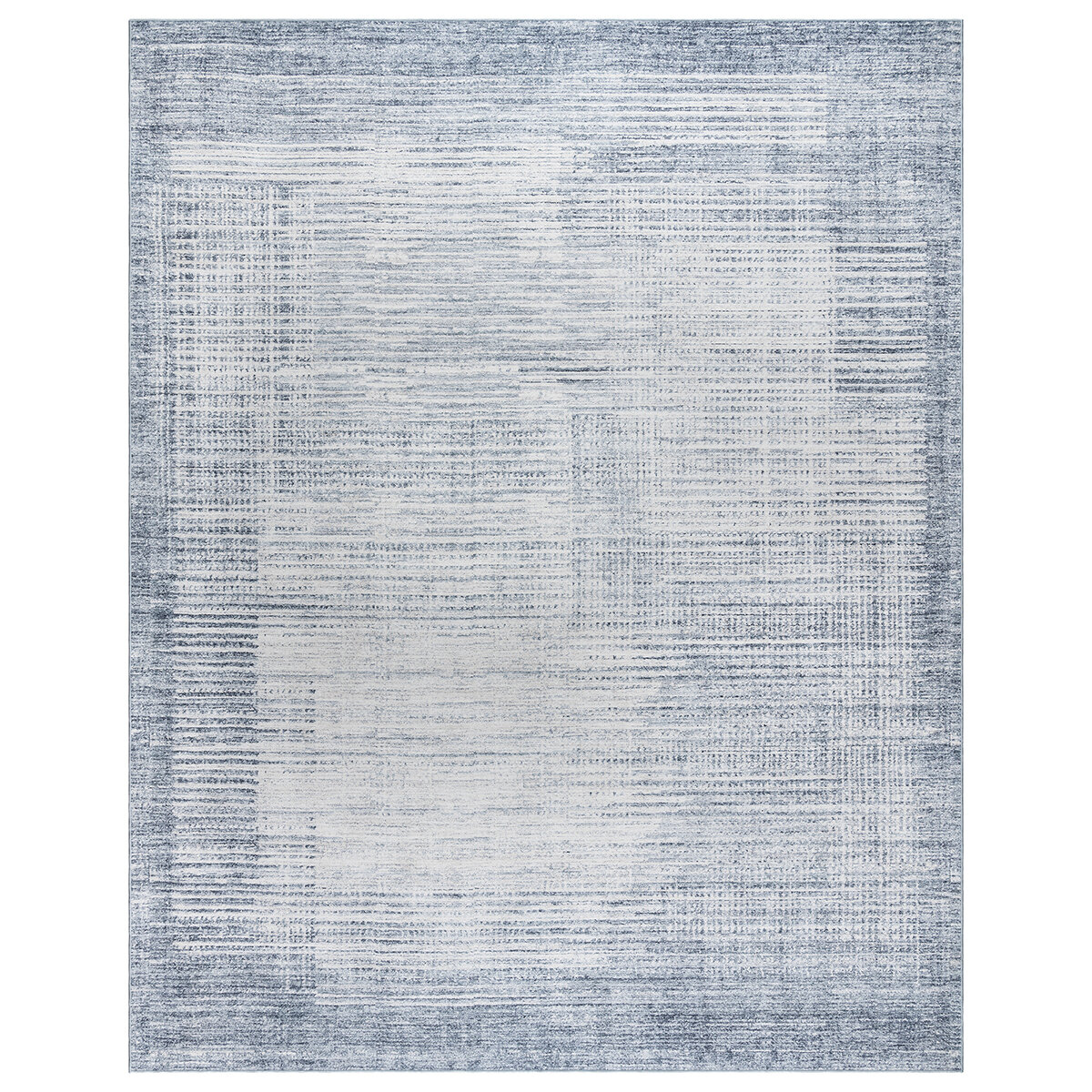 Crystal Print, Colección de Tapetes, Rayado Azul