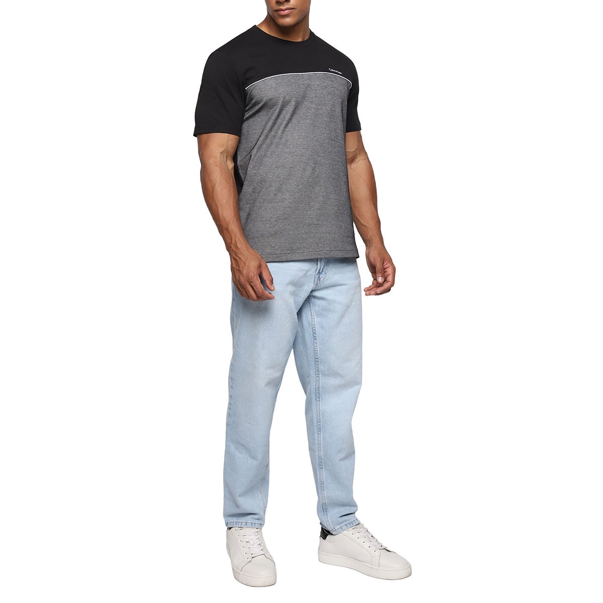 Calvin Klein Playera para Caballero Negro Chica Calvin Klein Playera para Caballero Negro Chica