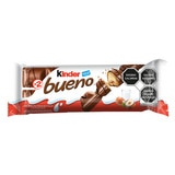 Kinder Bueno Barras Rellenas de Crema de Avellanas 10 pzas de 43 g