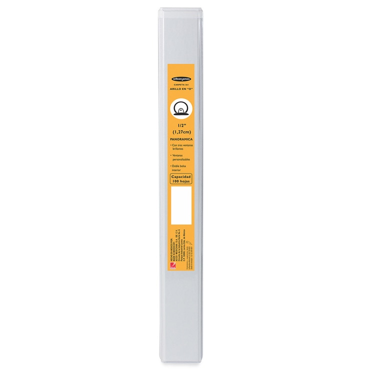 Wilson Jones Carpeta de 0.5 Pulgadas con 3 Arillos en O Color Blanco 12 Piezas