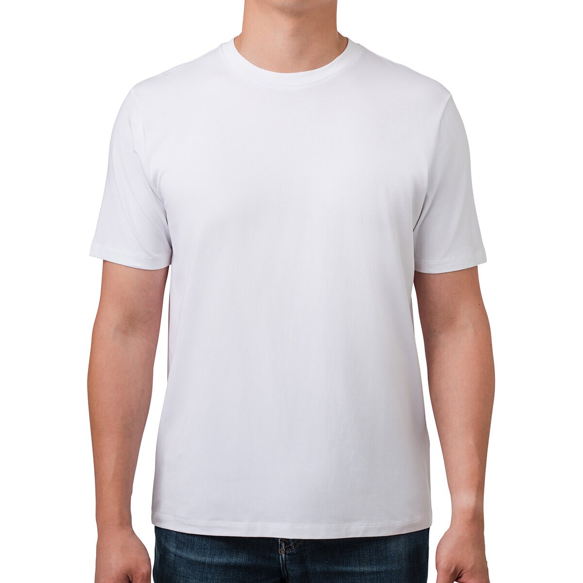 Rough Dress Playera para Caballero Blanco cuello redondo Mediana