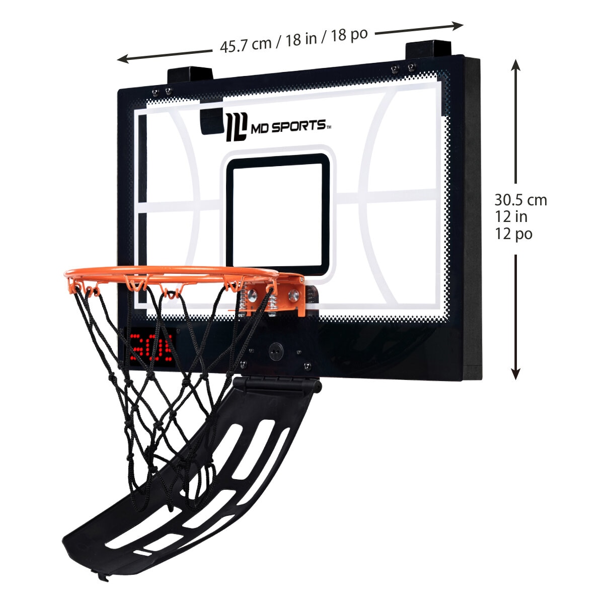 Medal Sports Tablero de Baloncesto Para Puerta