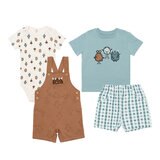 Pekkle Conjunto de 4 piezas para Niños y Niñas Varias Tallas y Colores