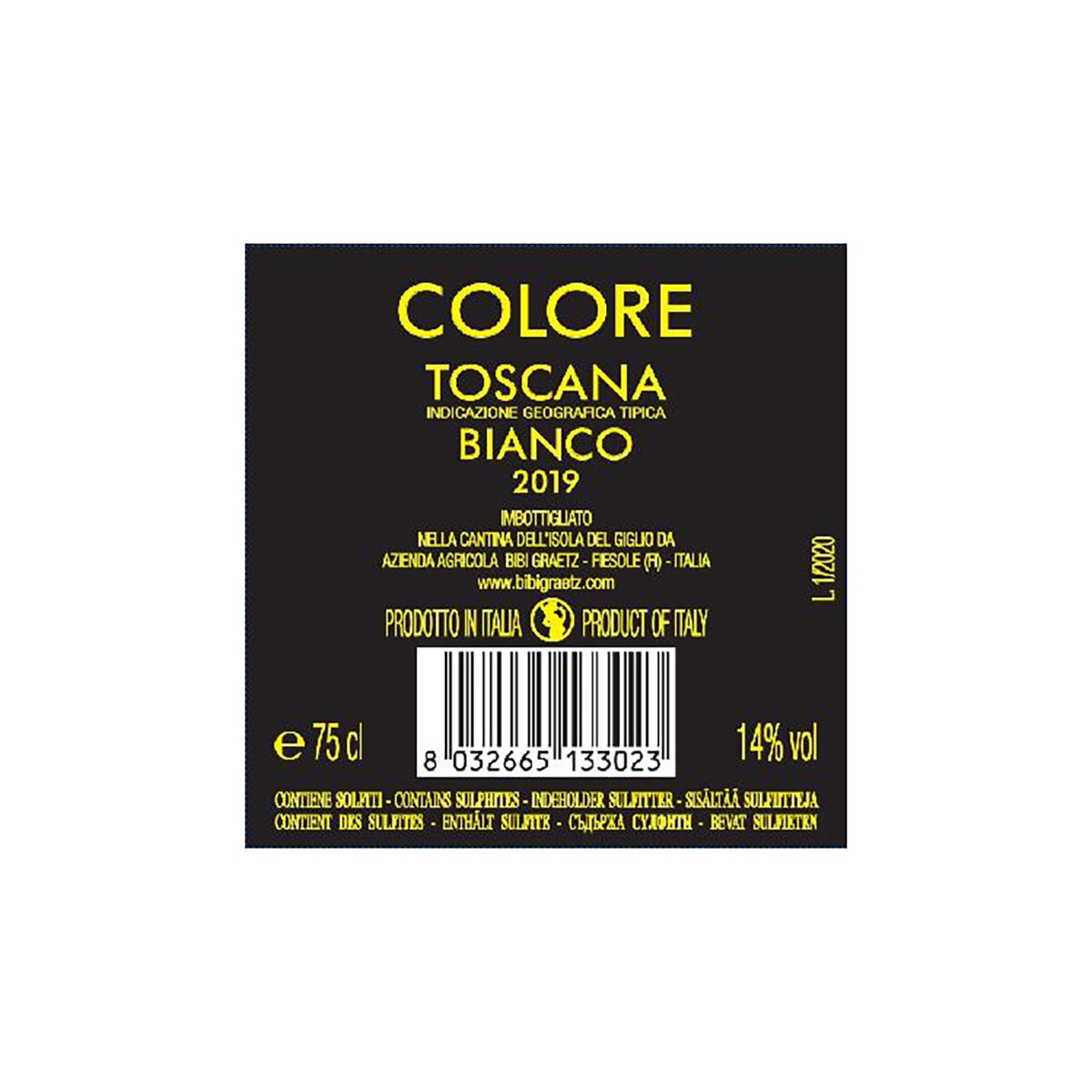 Vino Blanco Colore Bianco 2019 750ml