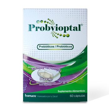 Probvioptal Prebióticos y Probióticos 60 Cápsulas