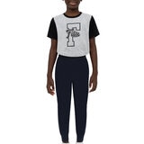 Fila Pants tipo jogger 2 piezas para Niños Azul / Trigo 10 / 12 Años