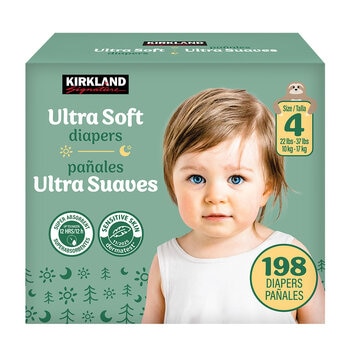 Kirkland Signature Pañales Etapa 4 Unisex 198 pzas