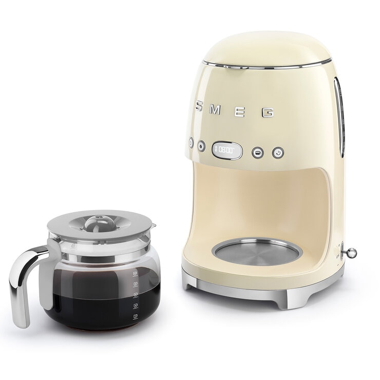 Smeg Cafetera de goteo 10 tazas crema Smeg Cafetera de goteo 10 tazas crema