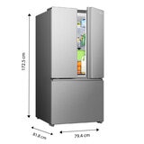 Hisense Refrigerador French Door 22'