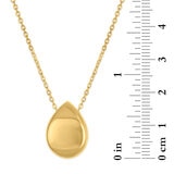 Collar, con Dije de Gota, Oro 14 K