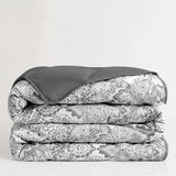 Seasons Collection Colcha con Relleno Alternativo Tamaño King DAMASK GRAY