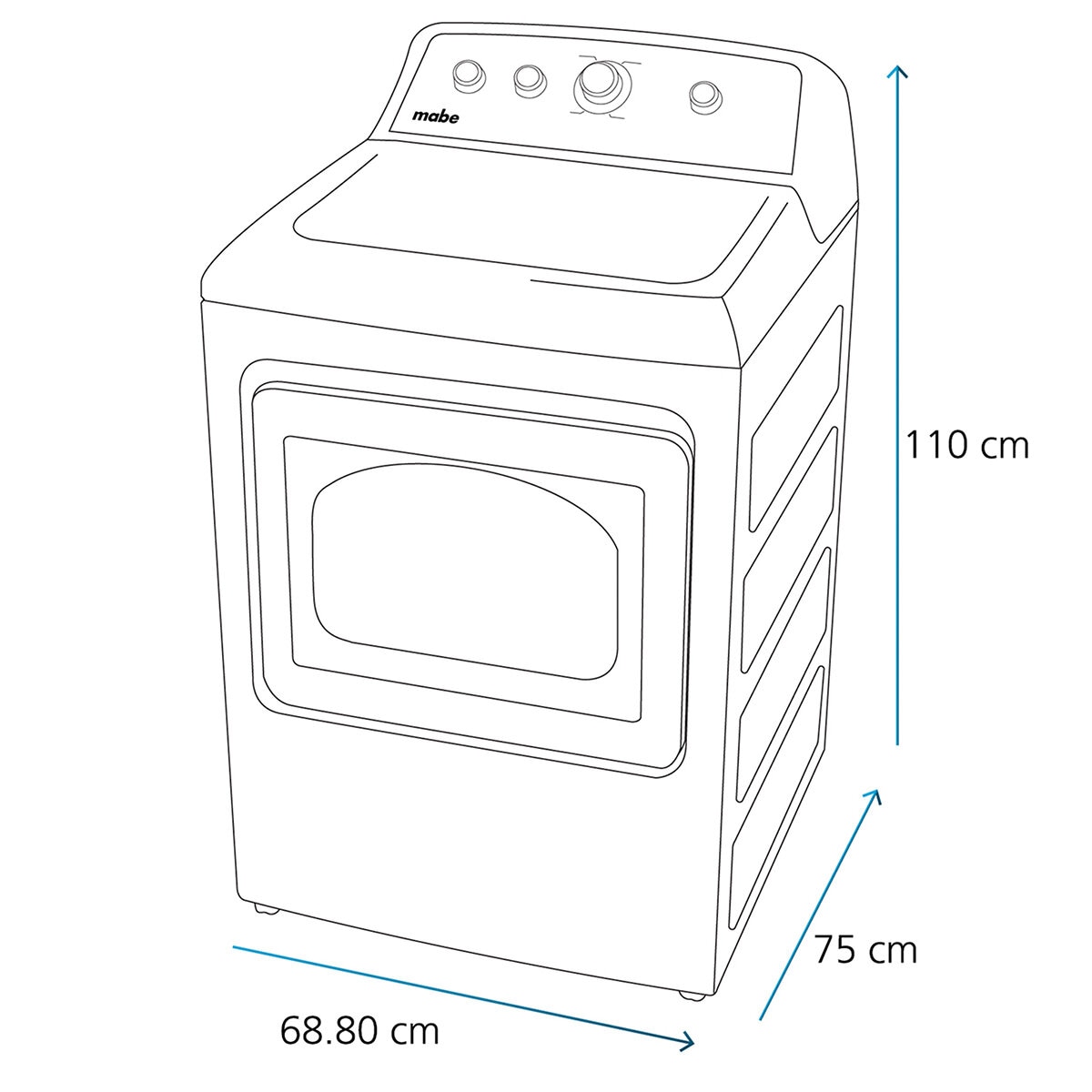 GE Secadora de Gas 22kg