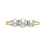 Anillo de Perla Cultivada, Oro Amarillo de 14K