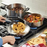 KitchenAid Batería de Cocina de Acero Inoxidable de 10 Piezas