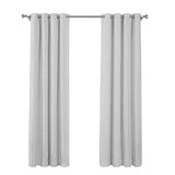 SUN + BLK Cortinas con Bloqueo Total de Luz 132cm x 241cm SILVER