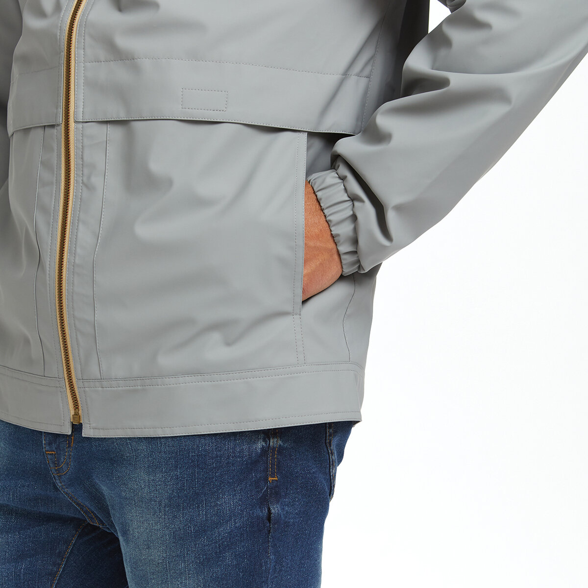 Weatherproof Vintage Chamarra para Caballero Gris Extra Grande