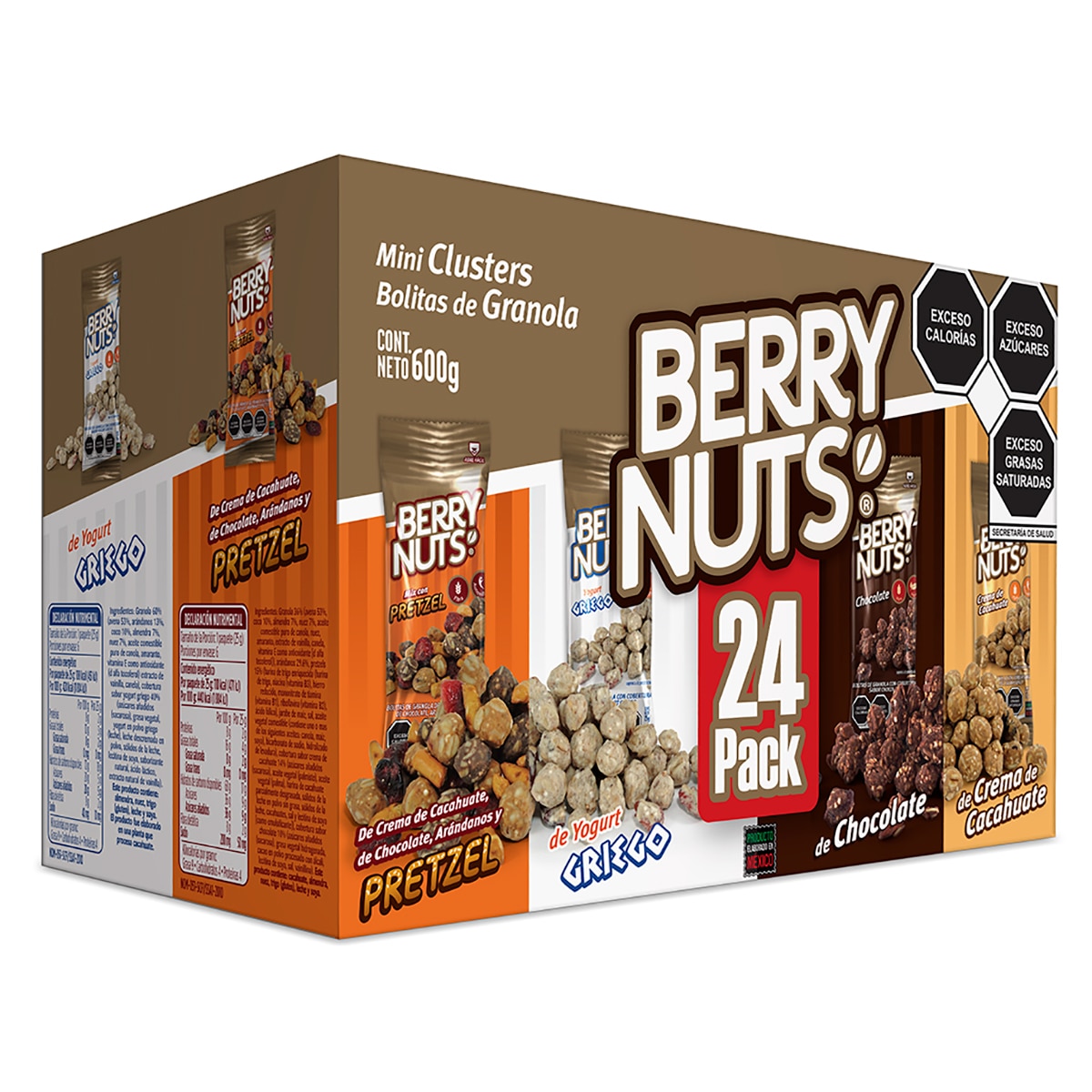 Surtido de Botanas Berry Nuts 24 piezas Costco México