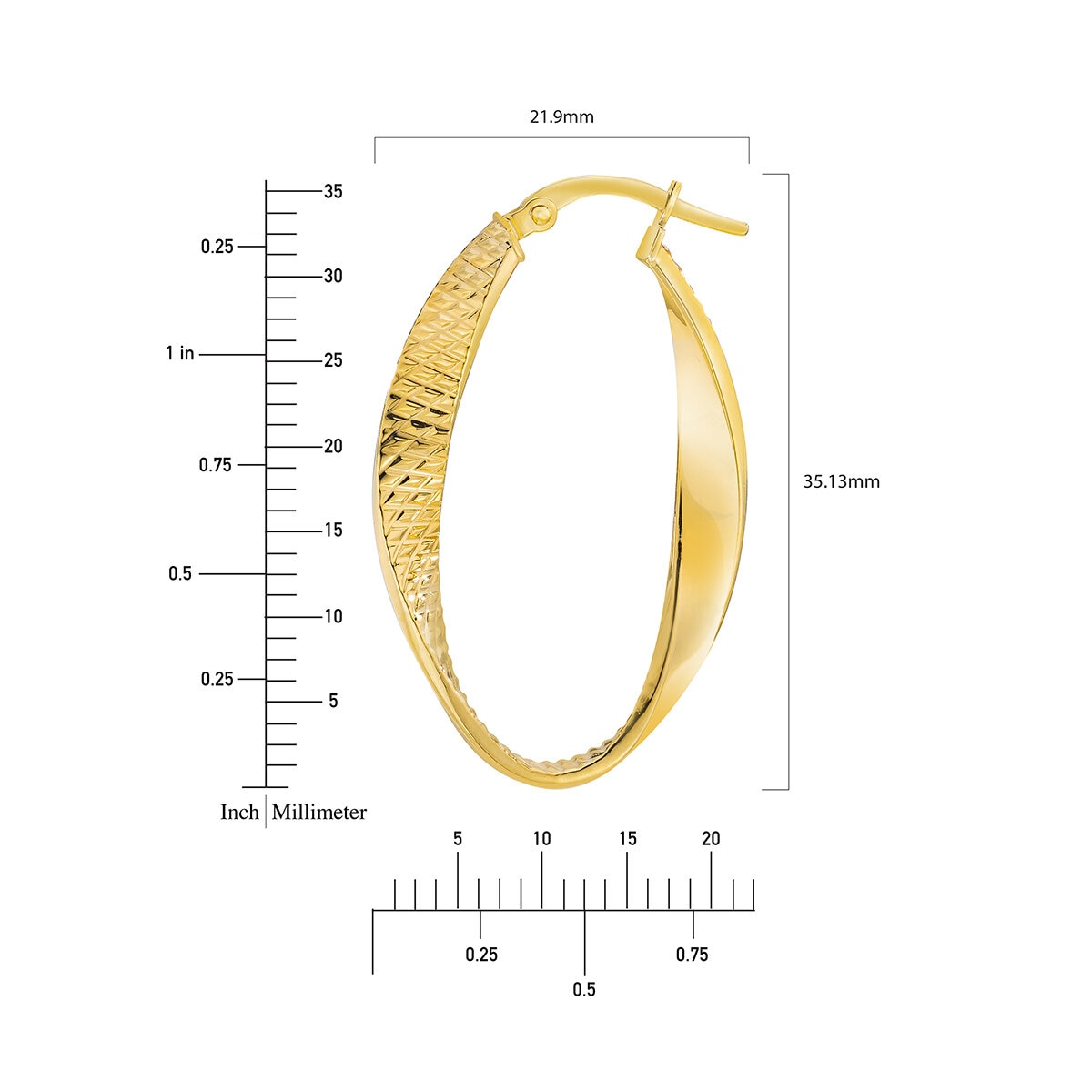 Arracadas, Oro Amarillo de 14K