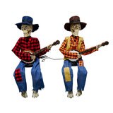Juego de 2 Esqueletos Animados con Banjo