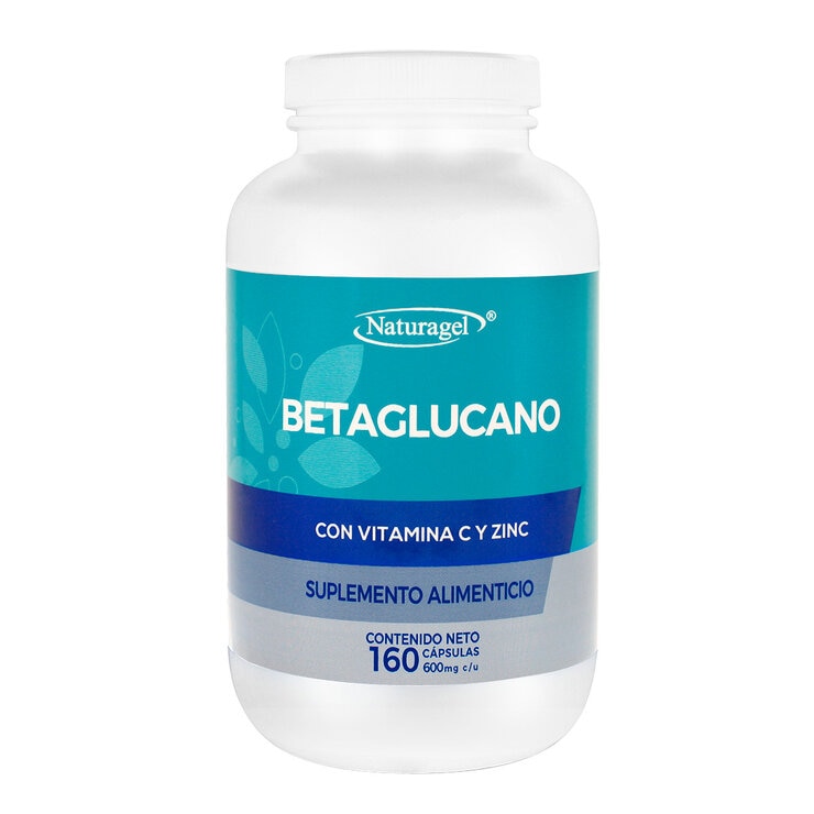Naturagel Betaglucano con Vitamina C y Zinc 160 Cápsulas