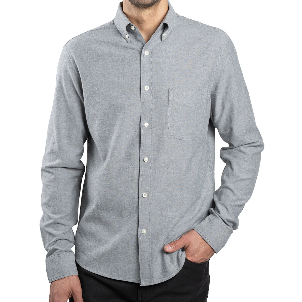 Jachs Camisa para Caballero Gris Extra Grande