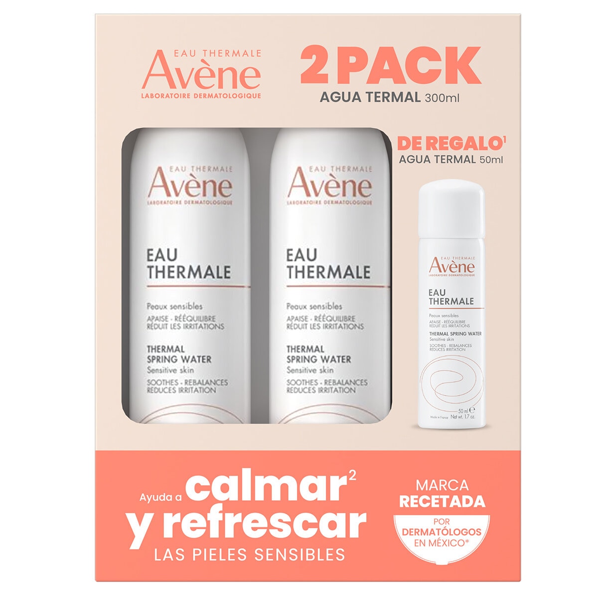 Avène Kit de Agua Termal 2 de 300 ml + 50 ml