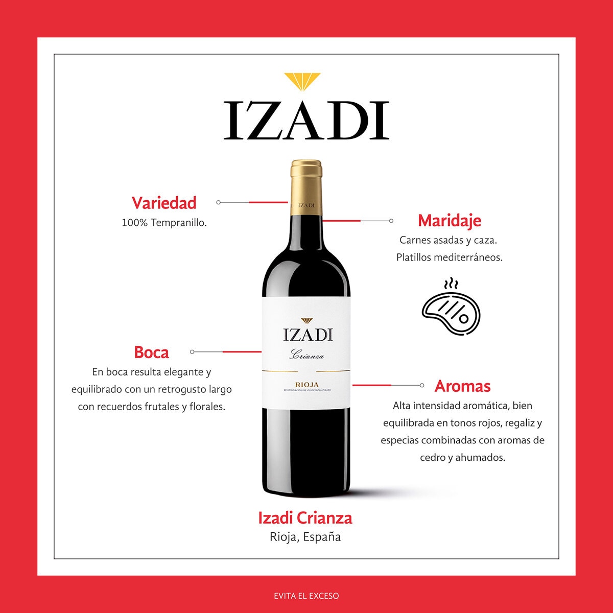 Vinto Tinto Izadi Crianza 750 ml