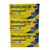 Bedoyecta Complejo B, Ácido Fólico, Vitamina C y Rutina Paquete con 3 Cajas de 30 cápsulas c/u