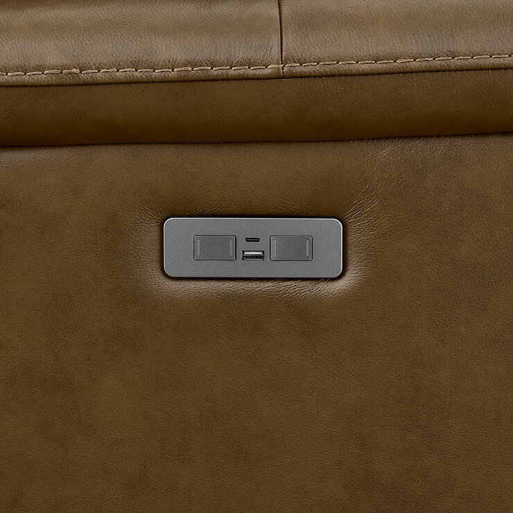 Barcalounger, Sillón Reclinable de Piel con Reposacabezas Eléctrico