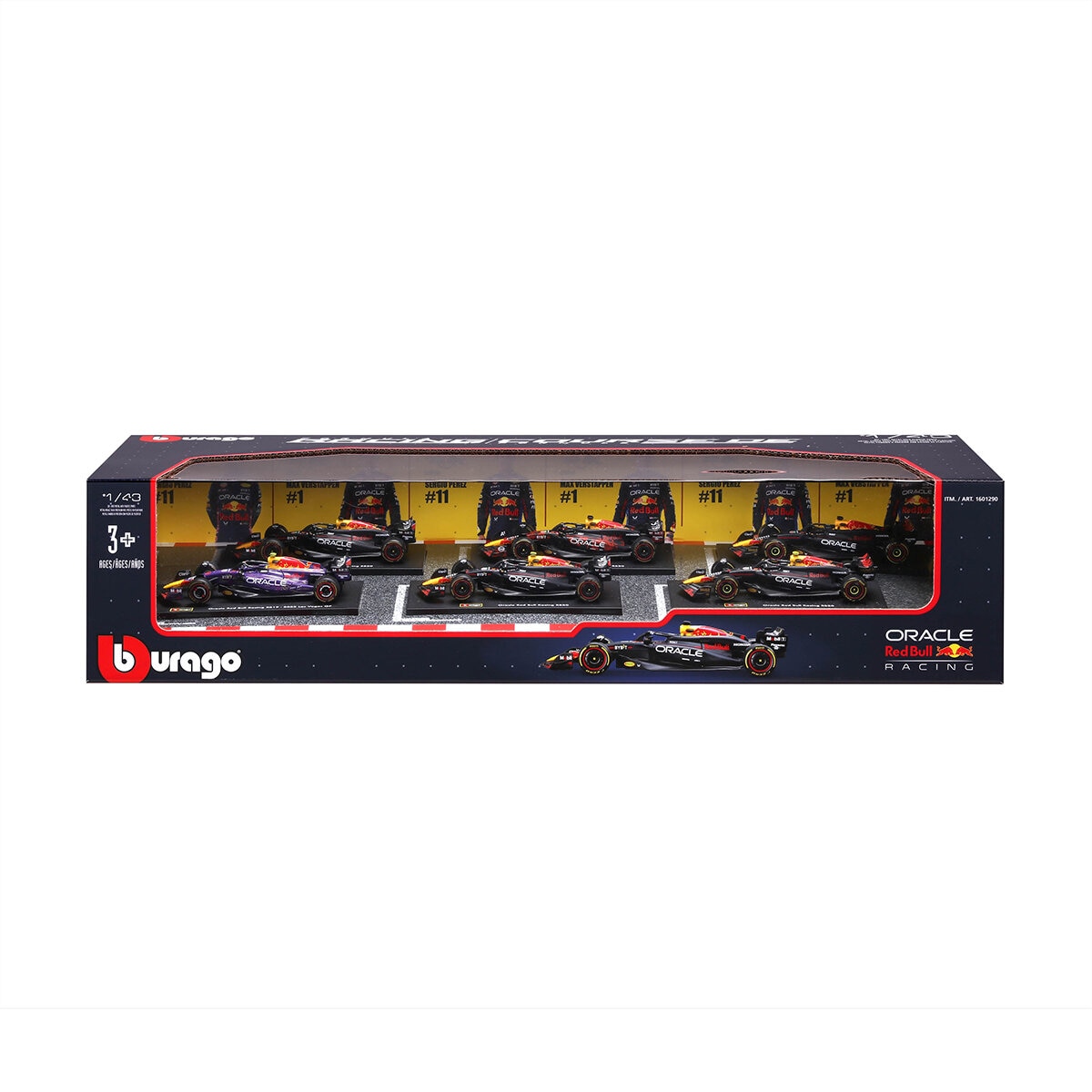 Colección de Autos de Carreras F1 Escala 1:43 Paquete de 6 Pzas. Red Bull