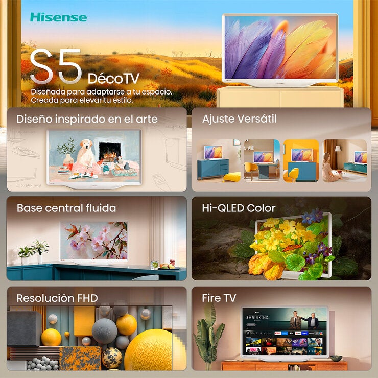 Hisense Pantalla 32" DECO Fire TV 32S5QFM Hisense Pantalla 32" DECO Fire TV 32S5QFM