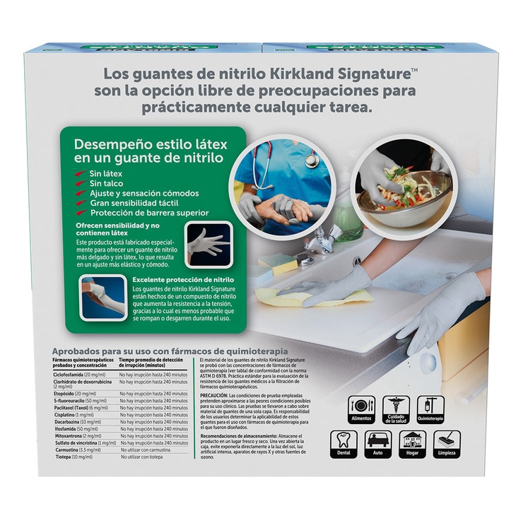 Kirkland Signature Guantes de Nitrilo Medianos 400 pzas