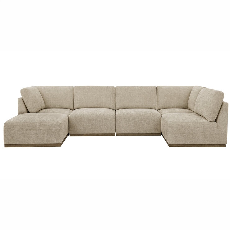 Henredon, Murphy, Seccional Modular de 6 Piezas con Otomano Henredon, Murphy, Seccional Modular de 6 Piezas con Otomano