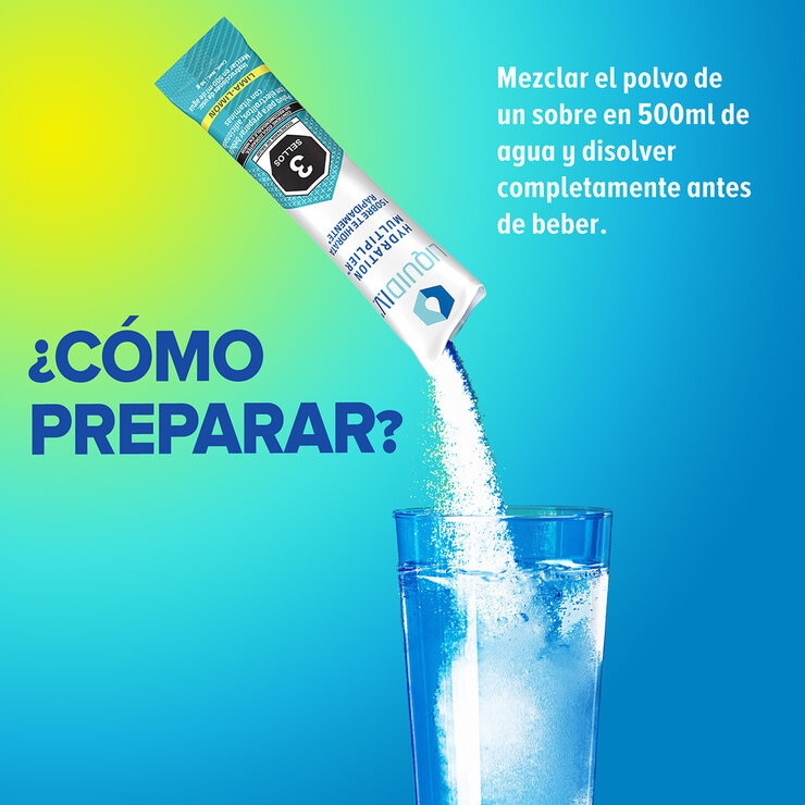 Liquid I.V. Electrolitos en Polvo sabor Lima-Limón 30 pzas de 16 g