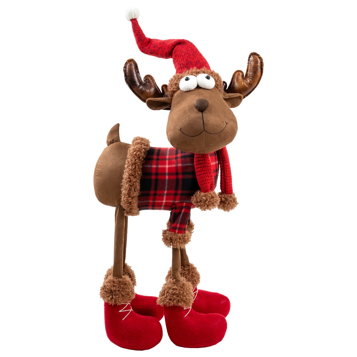 Alce Navideño de Peluche 81 cm, Marrón