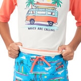 Saint Eve Traje de baño 2 piezas para Niños o Niñas Naranja 2 Años