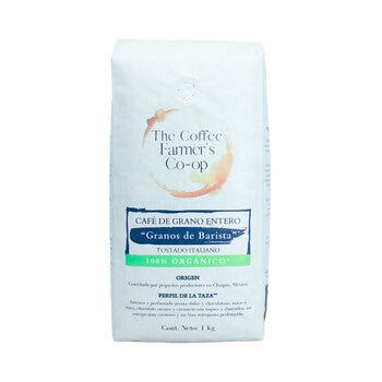 The Coffee Farmer’s Coop, Café Granos de Barista 100% Orgánico 1 kg