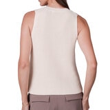 Kersh Suéter sin manga tipo chaleco para Dama Blanco Grande