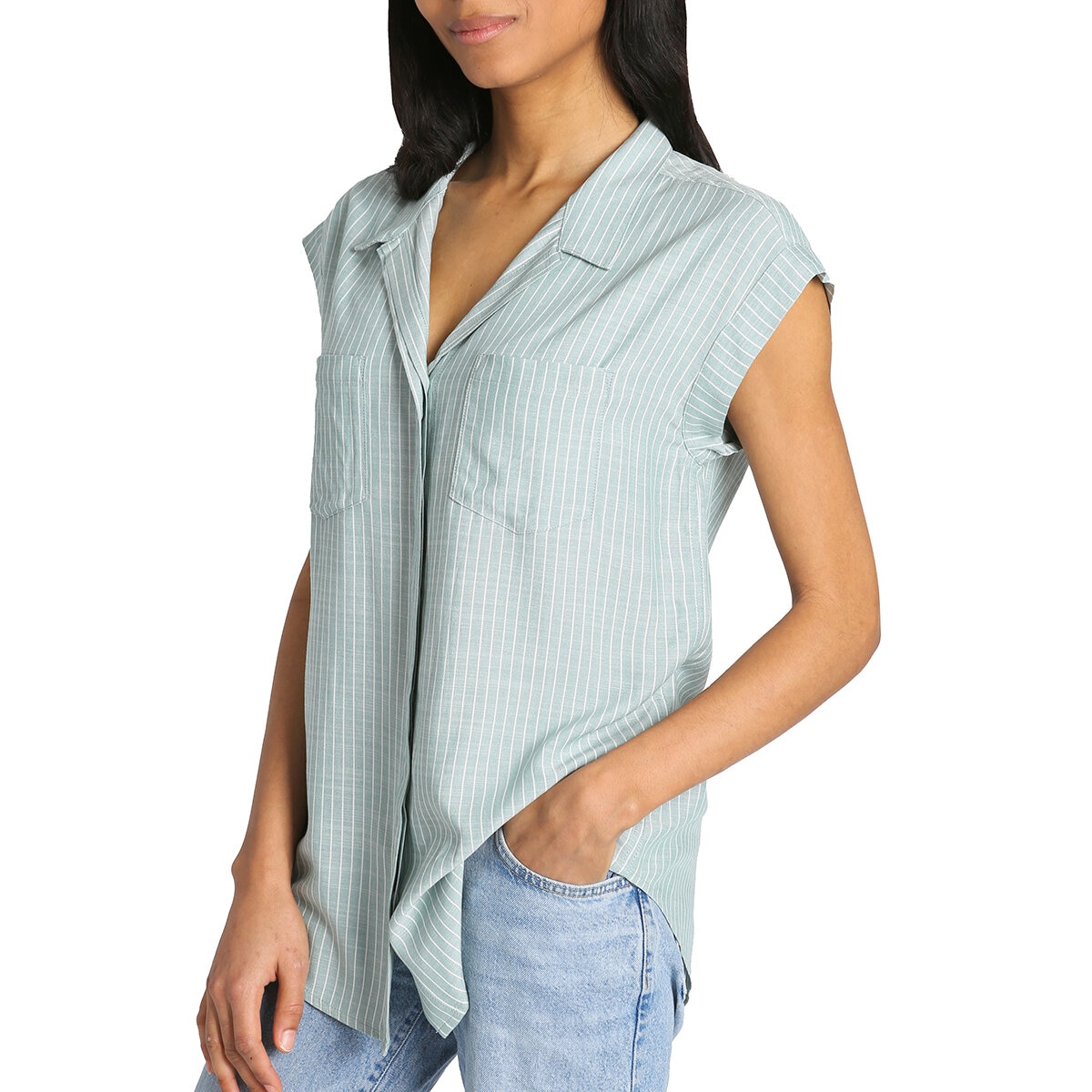 Jachs Girlfriend Blusa para Dama Verde Extra Chica