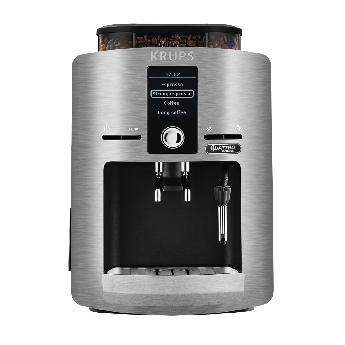 Krups, Máquina De Espresso Súper Automática Plata con Sistema Quattro Force