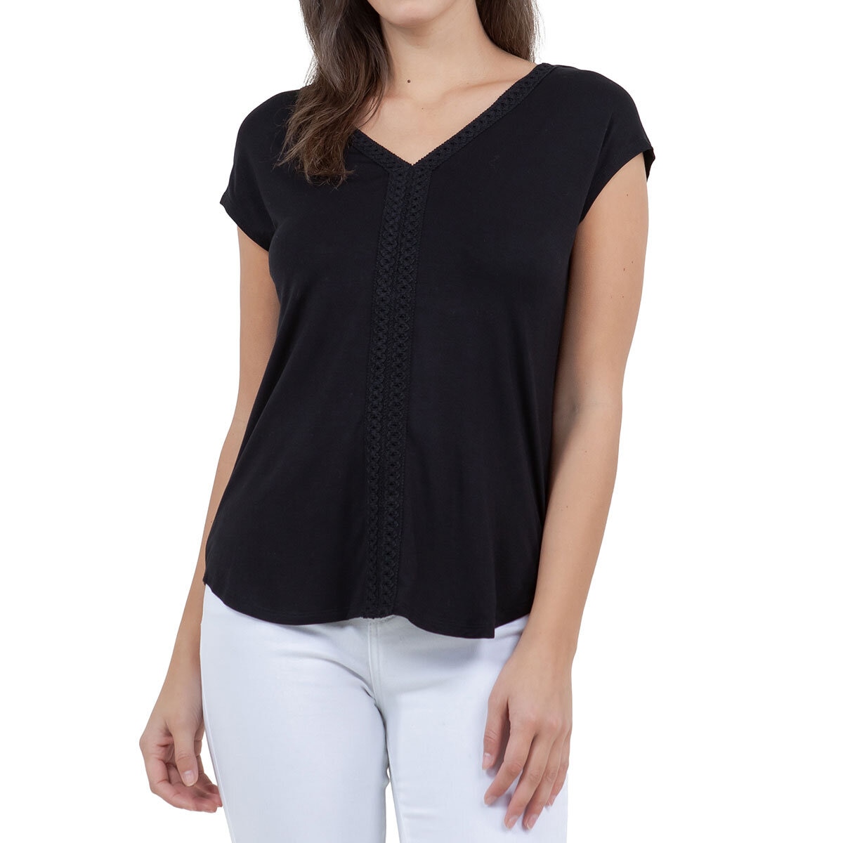 Cristina B Blusa para Dama Negro Mediana