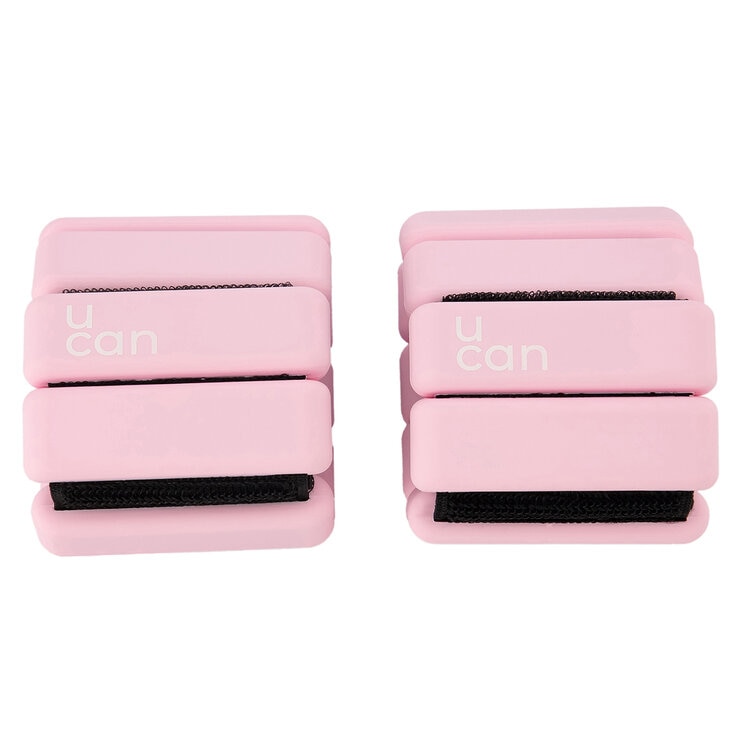 UCan Set de 2 Polainas de 1.5 kg Rosa